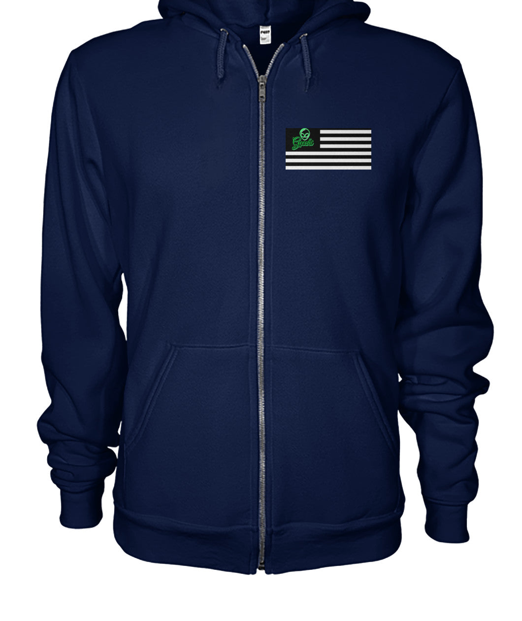 Geechi Amerika Zip Up Hoodie
