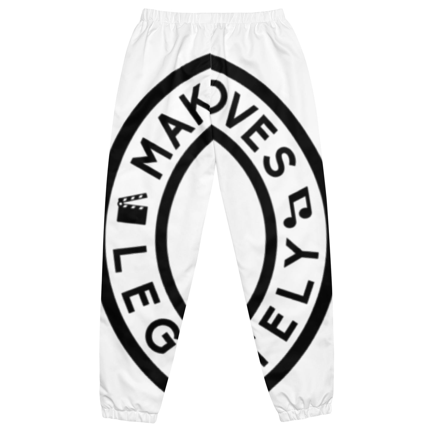 MML White also over print track pants
