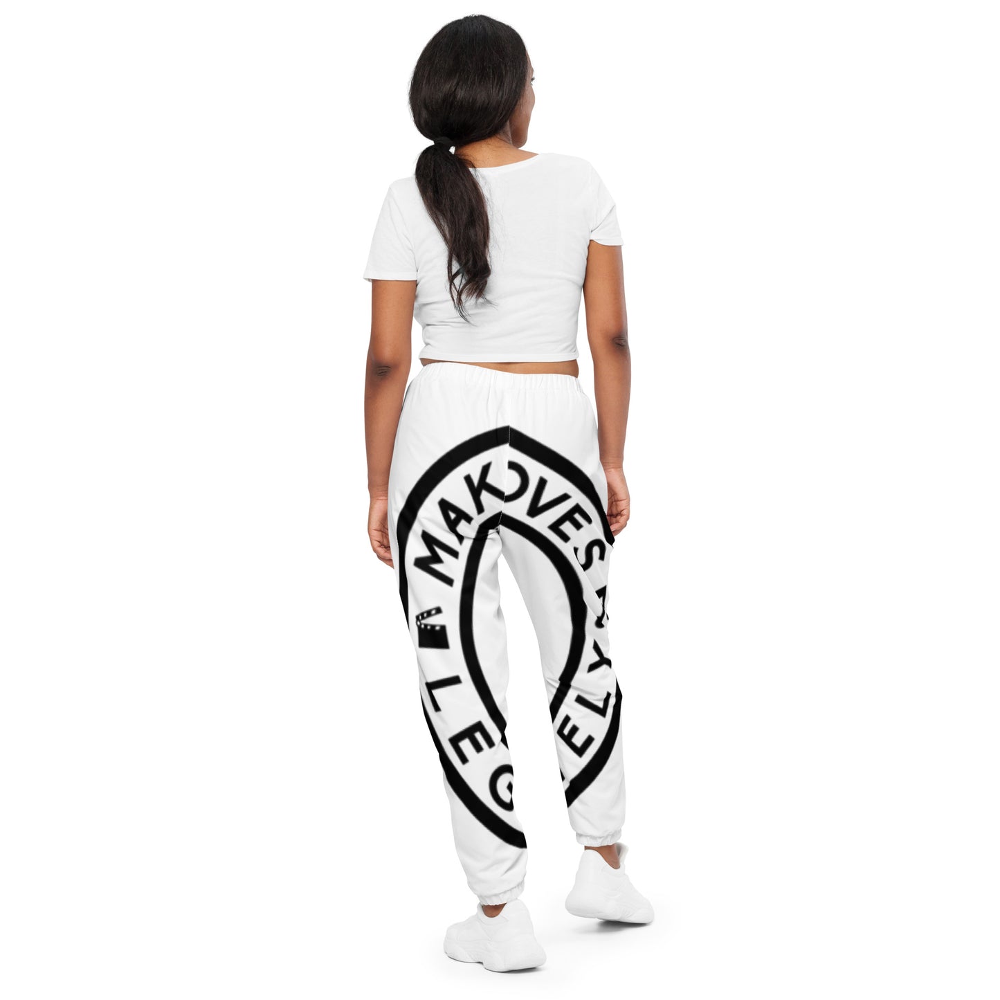 MML White also over print track pants