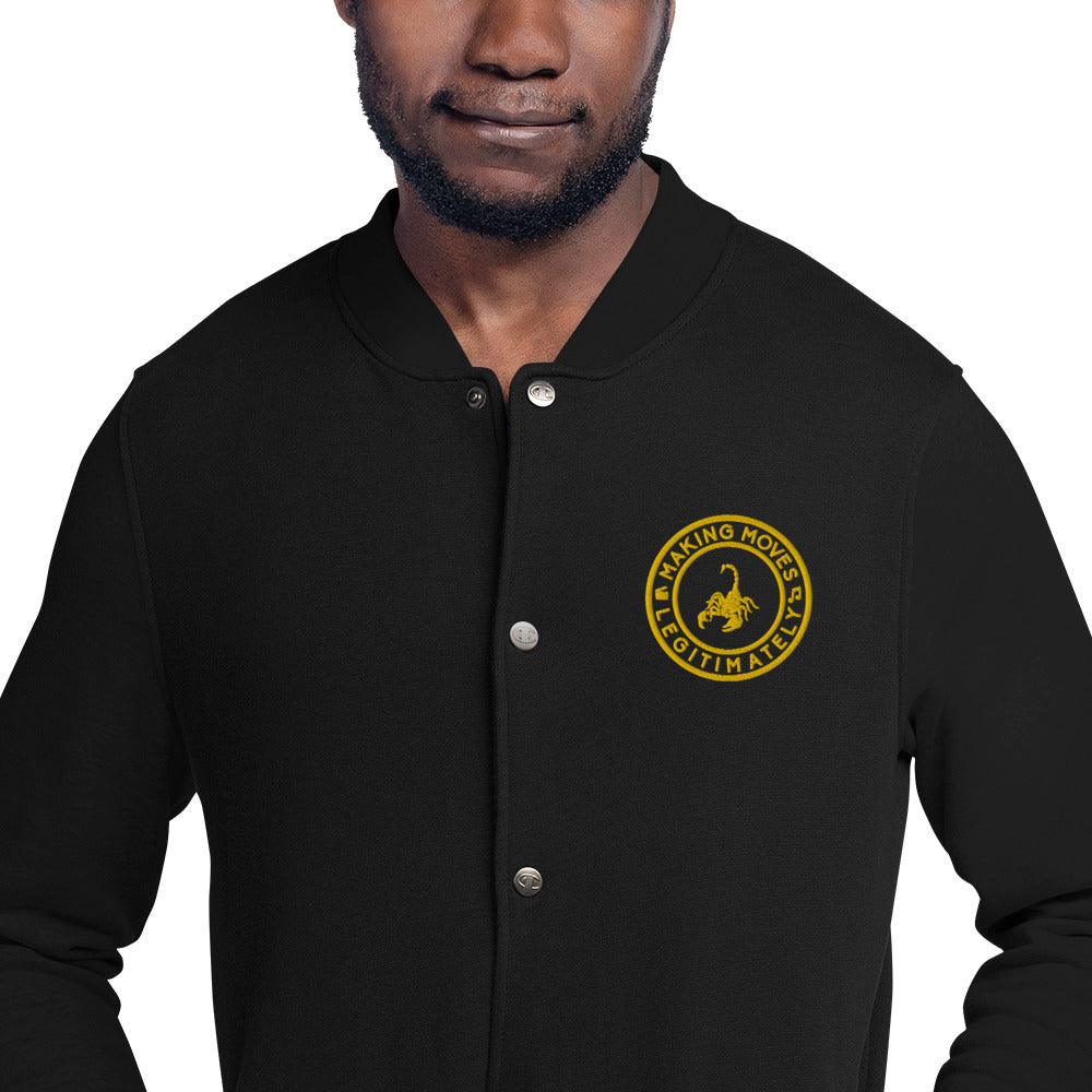 MML (Gold Standard) Embroidered Champion Bomber Jacket