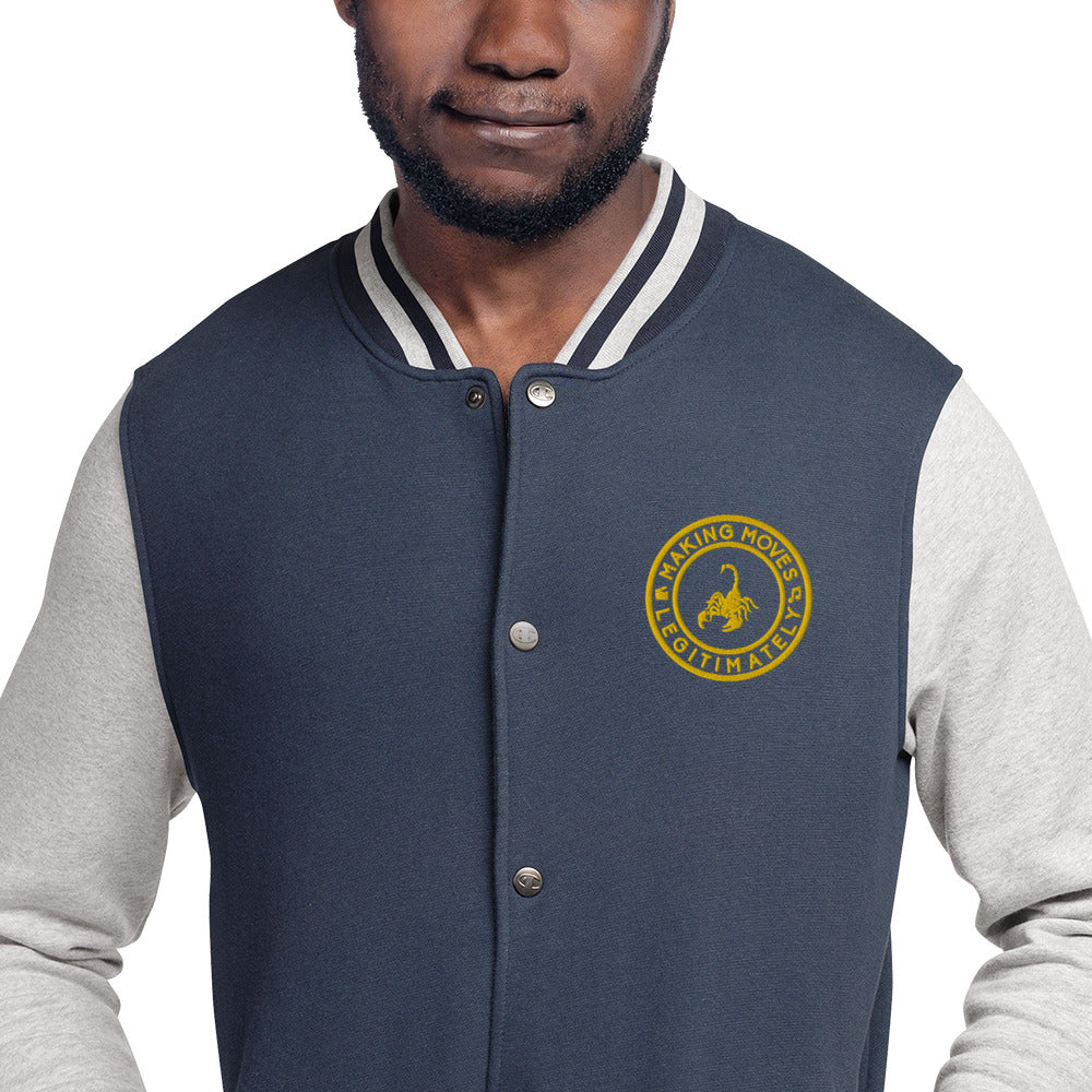 MML (Gold Standard) Embroidered Champion Bomber Jacket